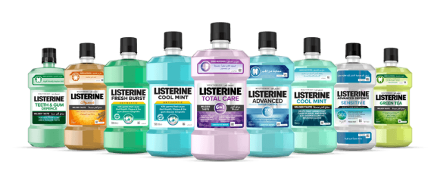 Listerine Mouthwash Product Range