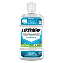 Listerine Advance Defence Sensitive Mouthwash 250ml Bottle 